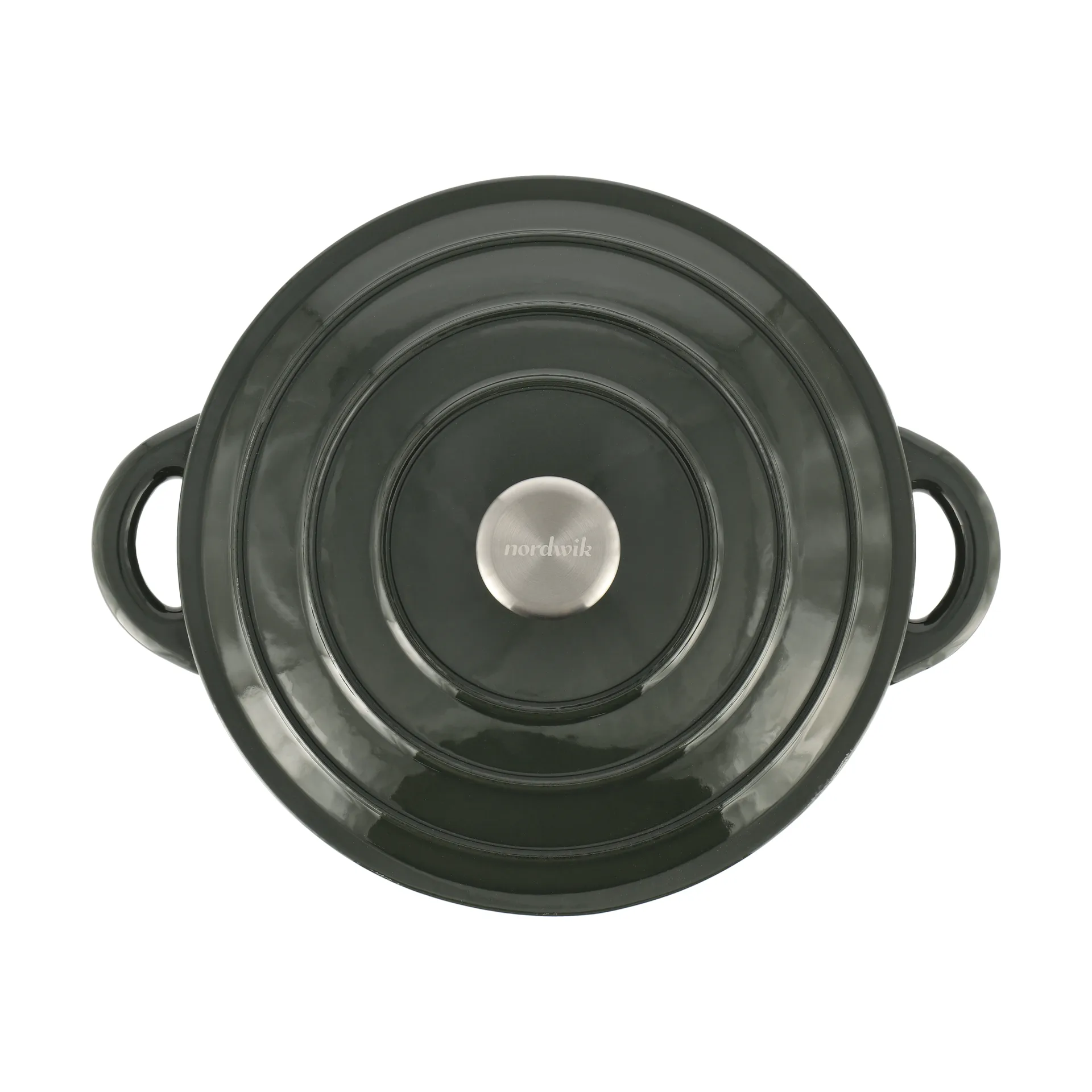 Cocotte en fonte ronde Nordwik 5 l, Vert Nordwik