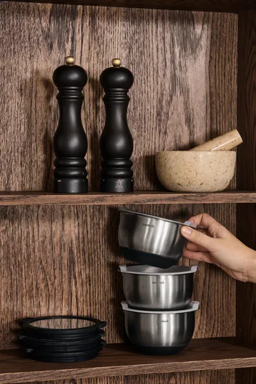 Couvercle en verre pour mini saladiers premium Nordwik - Lot de 3 - Nordwik