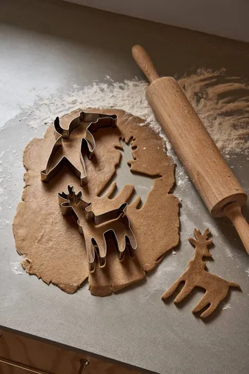 Emporte-pièce à pain d'épices BAKE - Père Noël & renne, 2 pièces - Nordwik