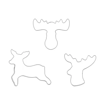 Emporte-pièce à pain d'épices BAKE - Renne, 3 pièces - Nordwik