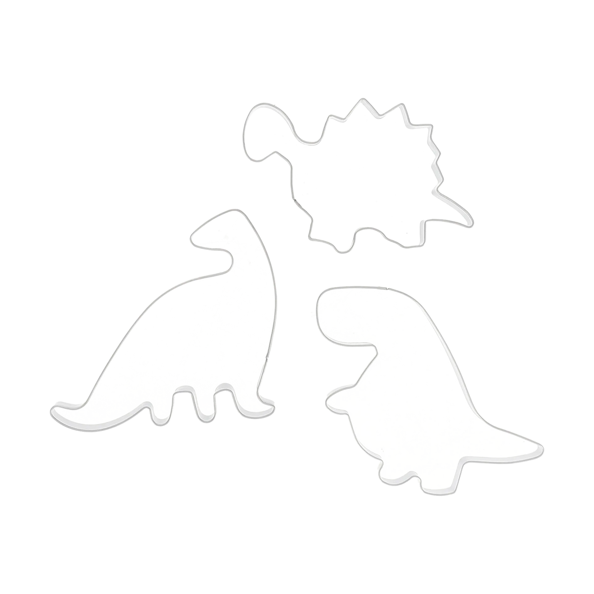 Emporte pièces dinosaure Nordwik, 3 pièces, Acier inoxydable Nordwik