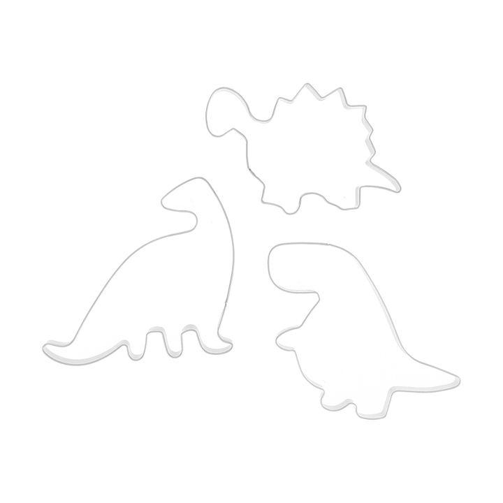 Emporte pièces dinosaure Nordwik, 3 pièces - Acier inoxydable - Nordwik