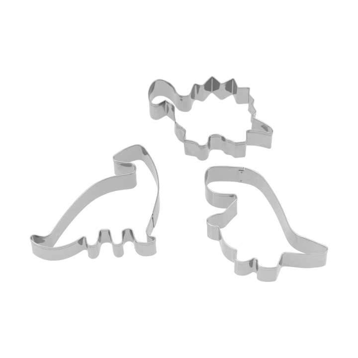 Emporte pièces dinosaure Nordwik, 3 pièces, Acier inoxydable Nordwik