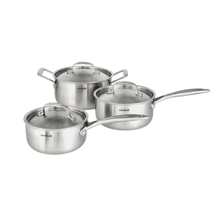 Ensemble de casseroles Nordwik 3-plis 3 pièces - 1,5 l, 2 l, 3 l - Nordwik