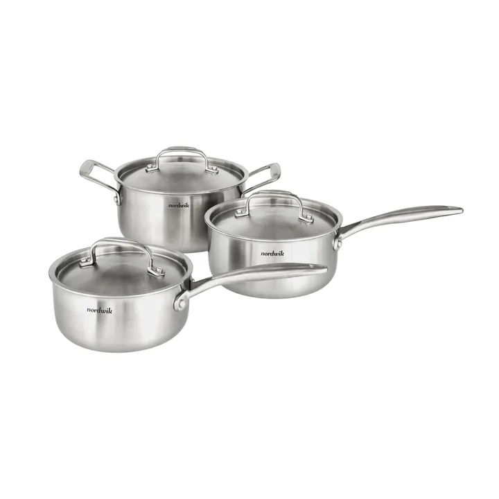 Ensemble de casseroles Nordwik 3-plis 3 pièces - 1,5 l, 2 l, 3 l - Nordwik