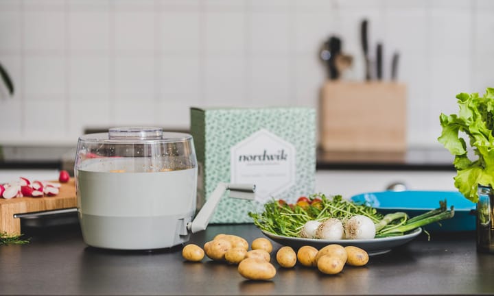 Éplucheur de pommes de terre avec manivelle Nordwik, Blanc Nordwik