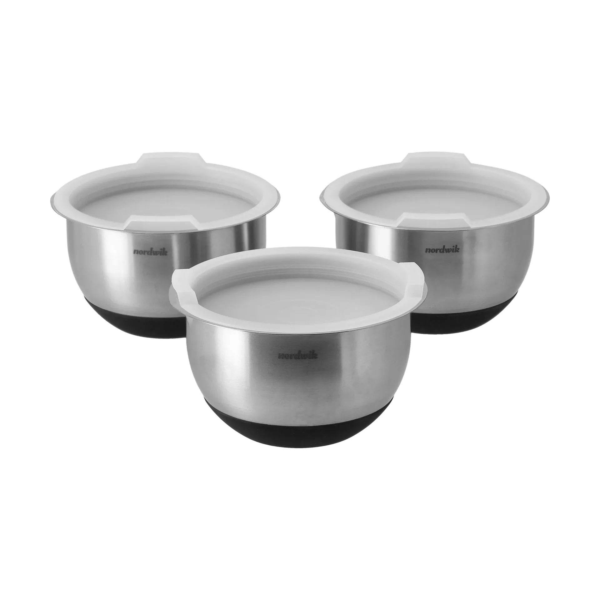 Mini saladiers avec couvercle premium Nordwik, Lot de 3 Nordwik