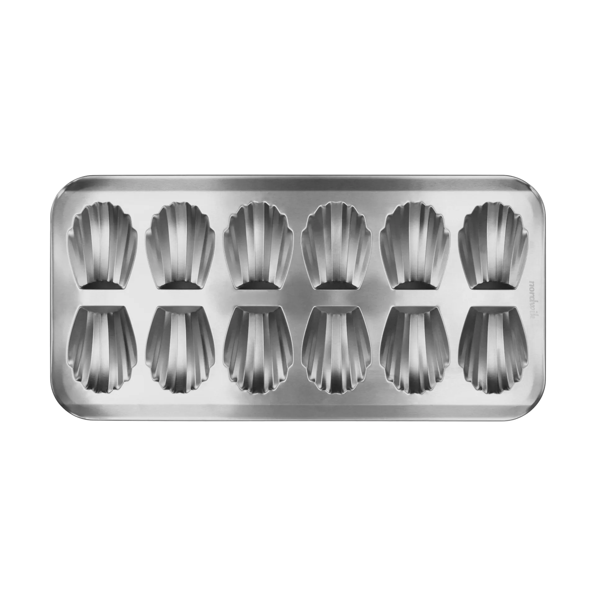 Moule à madeleines BAKE, Acier inoxydable, 12 pièces Nordwik