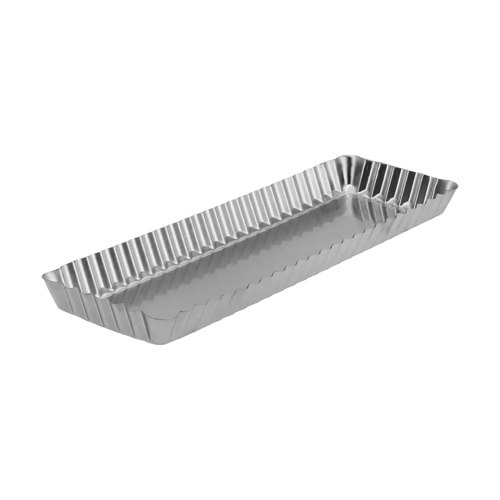 Moule à tarte à fond amovible BAKE - Rectangulaire, acier inoxydable, 35x11 cm - Nordwik