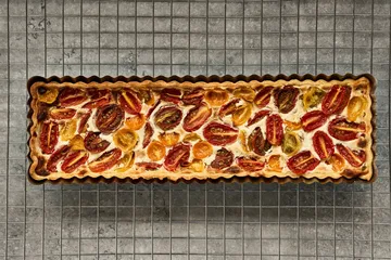 Moule à tarte à fond amovible BAKE - Rectangulaire, acier inoxydable, 35x11 cm - Nordwik
