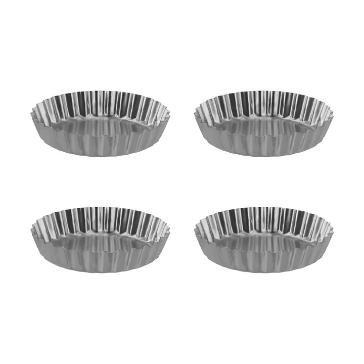 Moule à tartelette BAKE - Acier inoxydable, 4 pièces - Nordwik