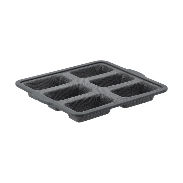 Moule en silicone avec cadre renforcé BAKE - Rectangulaire, 6 pièces, 26,2x22,1 cm - Nordwik