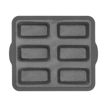 Moule en silicone avec cadre renforcé BAKE - Rectangulaire, 6 pièces, 26,2x22,1 cm - Nordwik