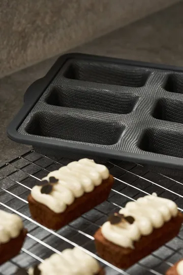 Moule en silicone avec cadre renforcé BAKE - Rectangulaire, 6 pièces, 26,2x22,1 cm - Nordwik
