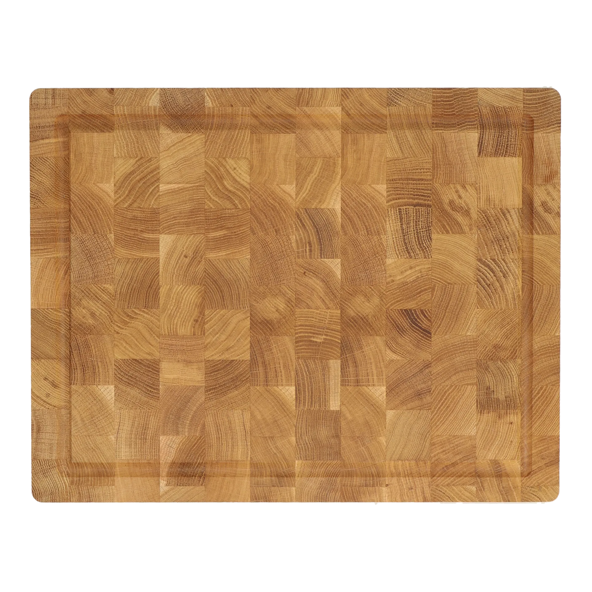Planche à découper en bois de bout Nordwik avec rigole à jus 36x46 cm, Chêne Nordwik