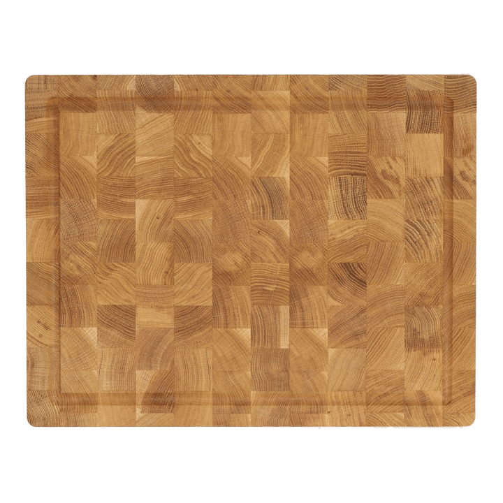 Planche à découper en bois de bout Nordwik avec rigole à jus 36x46 cm - Chêne - Nordwik