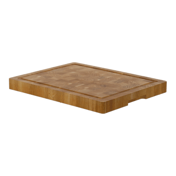 Planche à découper en bois de bout Nordwik avec rigole à jus 36x46 cm - Chêne - Nordwik