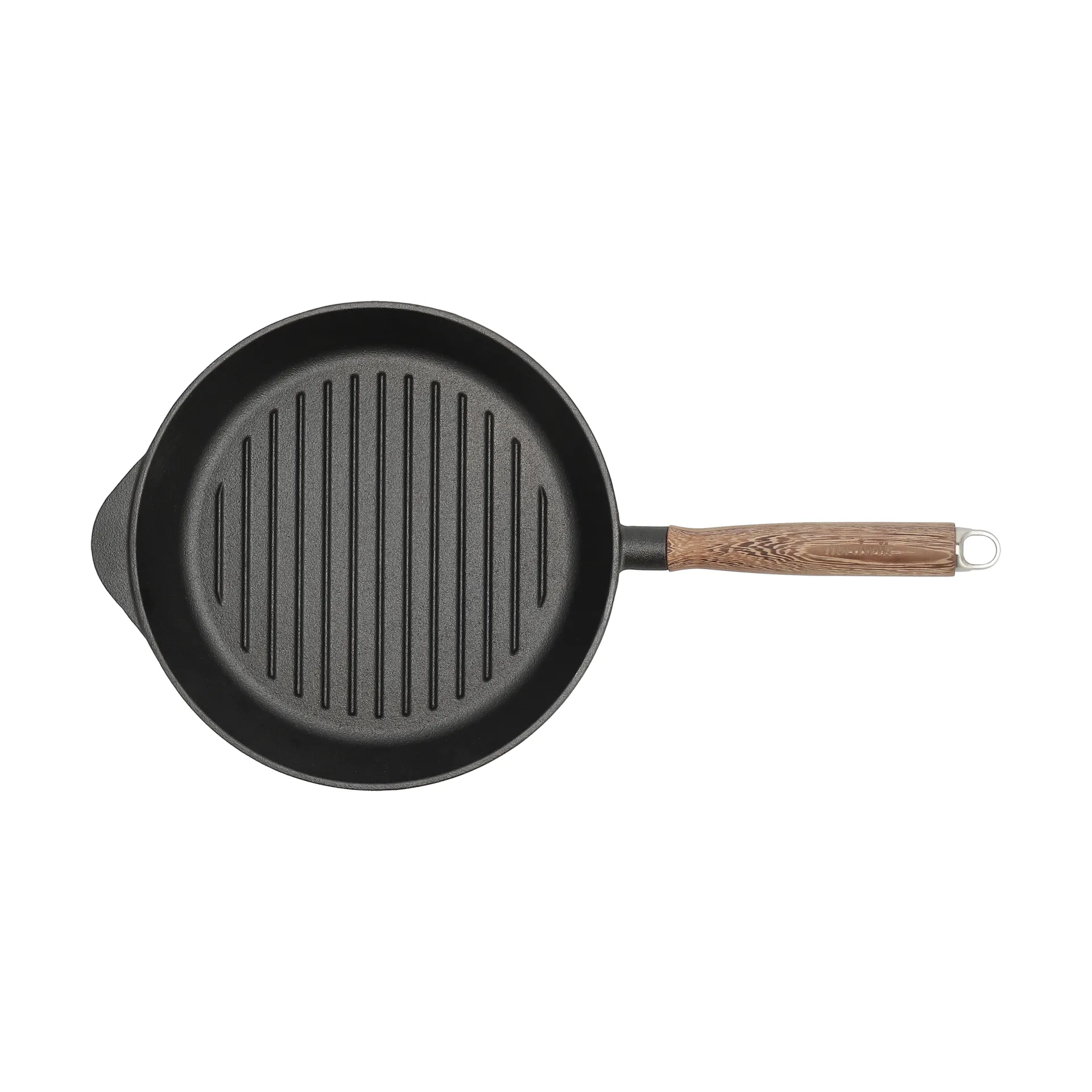 Poêle à griller en fonte avec poignée en bois Nordwik, 28 cm Nordwik