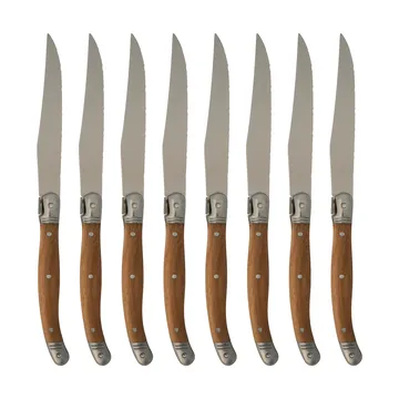 Set de 8 couteaux à viande Nordwik - Acier inoxydable-bois - Nordwik