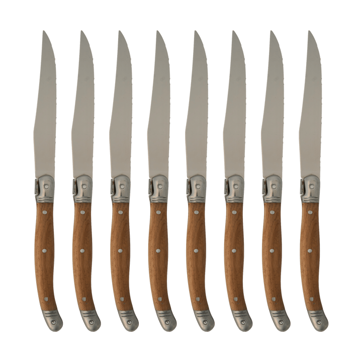 Set de 8 couteaux à viande Nordwik - Acier inoxydable-bois - Nordwik