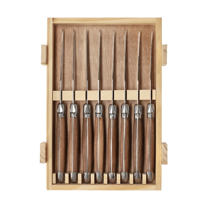 Set de 8 couteaux à viande Nordwik, Acier inoxydable-bois Nordwik
