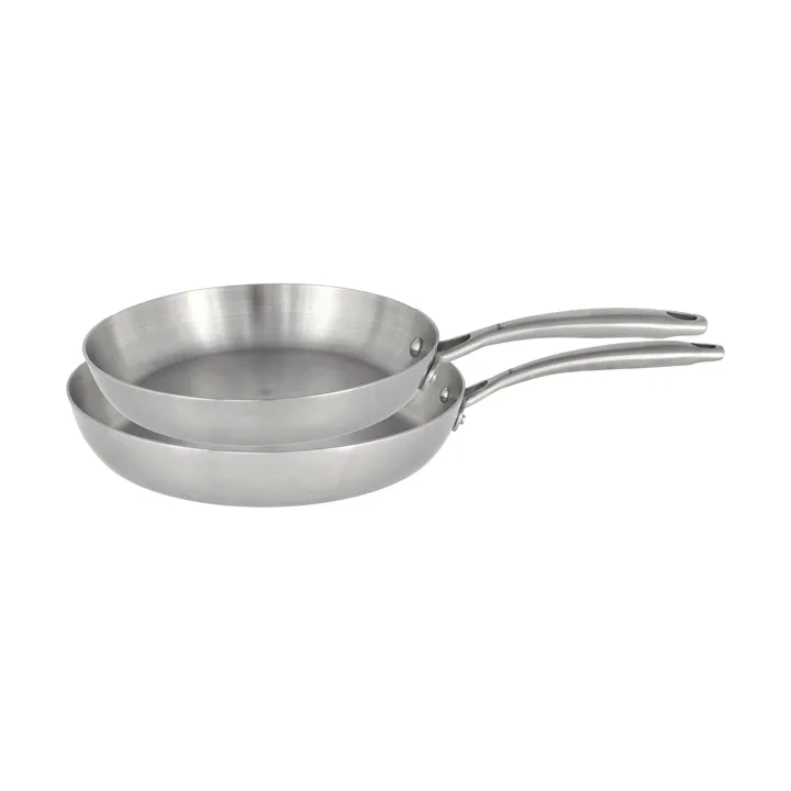 Set de poêles Nordwik 3-ply 2 pièces - Acier inoxydable - Nordwik