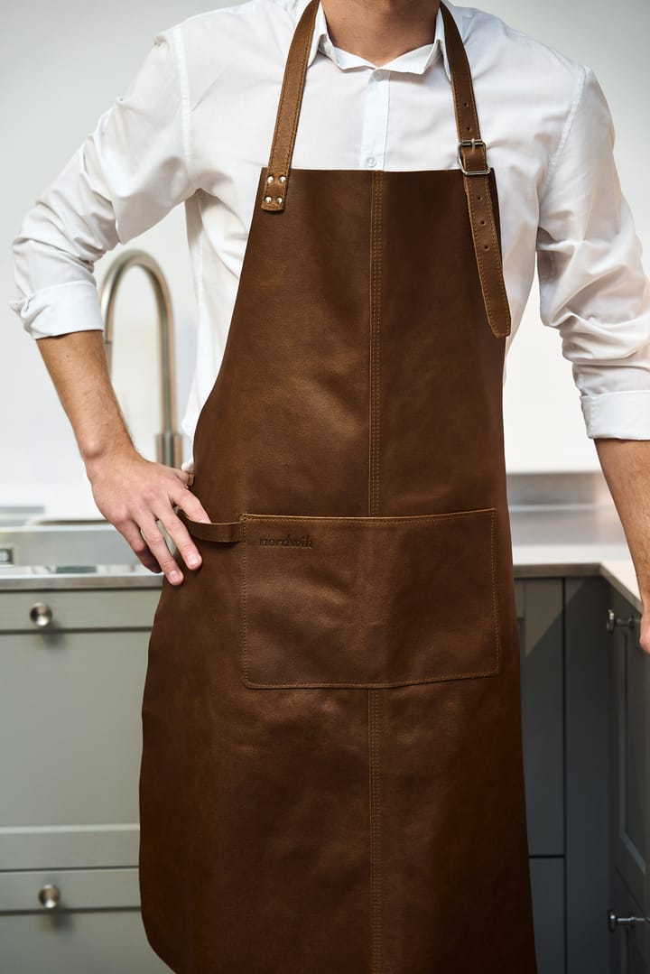Tablier en cuir Nordwik, Marron Nordwik