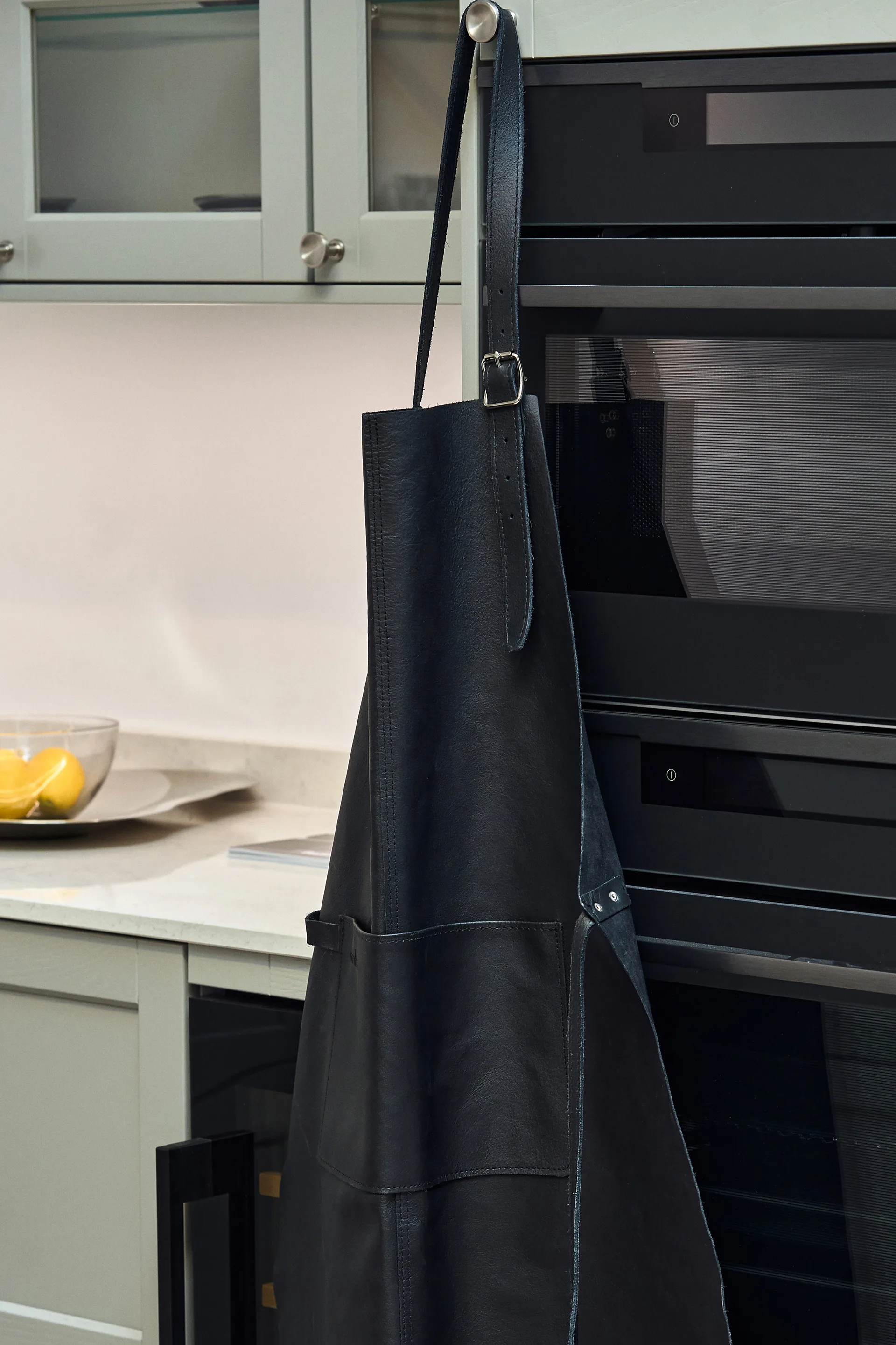 Tablier en cuir Nordwik, Noir Nordwik