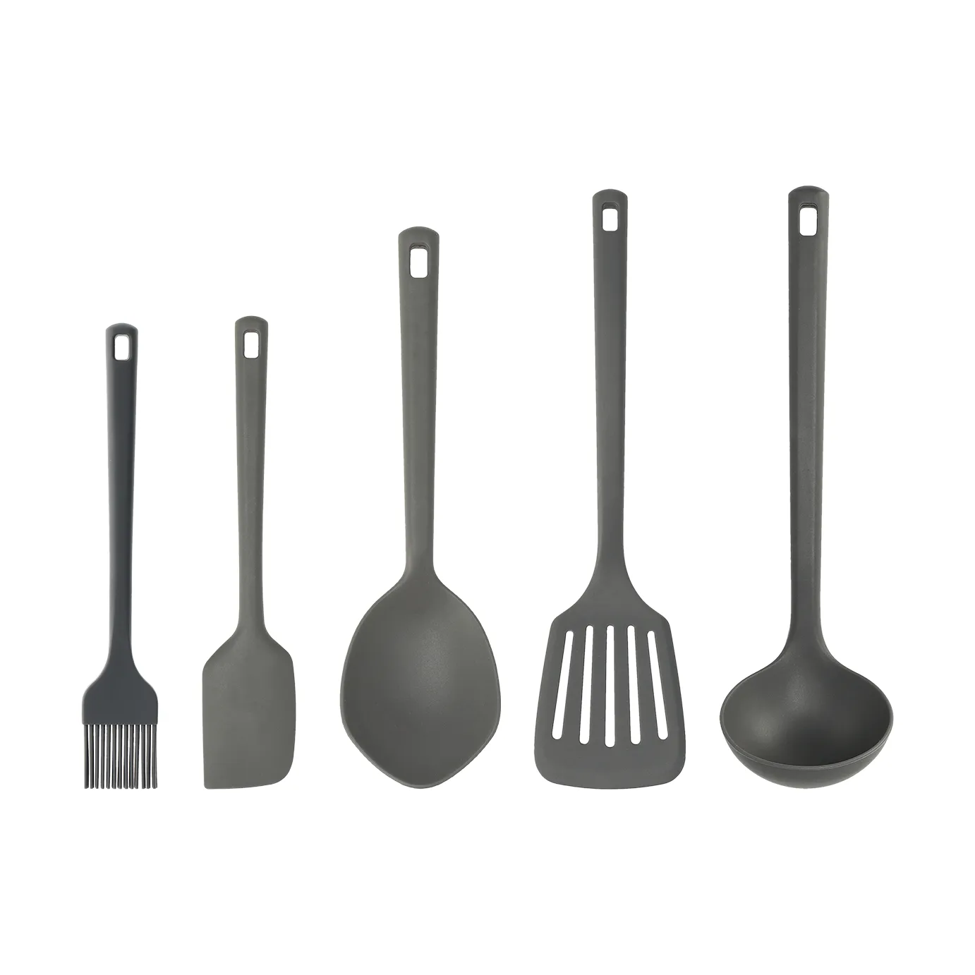 Ustensiles de cuisine en silicone Nordwik 5 pièces - Gris,  Nordwik