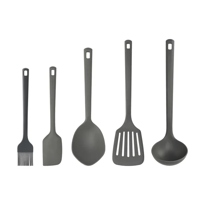Ustensiles de cuisine en silicone Nordwik 5 pièces - Gris - Nordwik