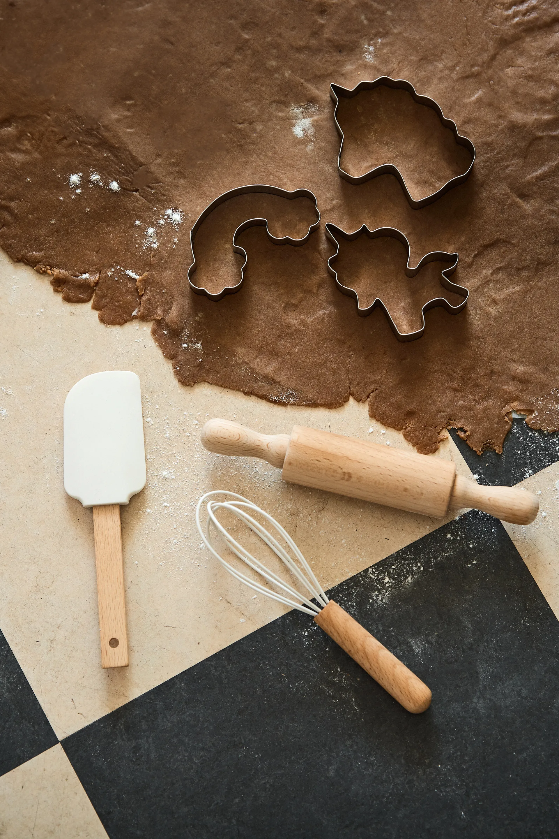 Ustensiles de pâtisserie en silicone pour enfants Nordwik, 3 pièces, Crème Nordwik