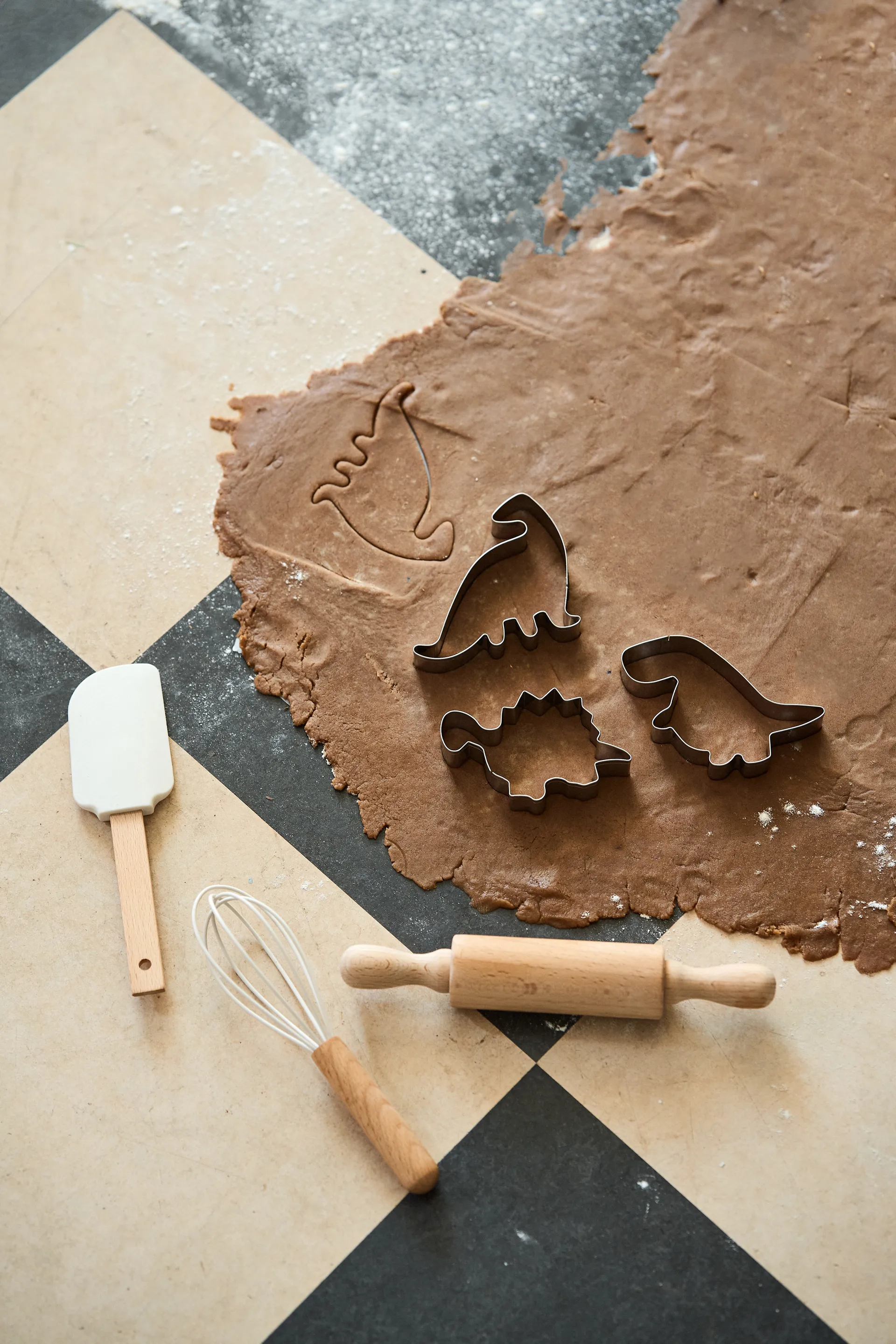 Ustensiles de pâtisserie en silicone pour enfants Nordwik, 3 pièces, Crème Nordwik