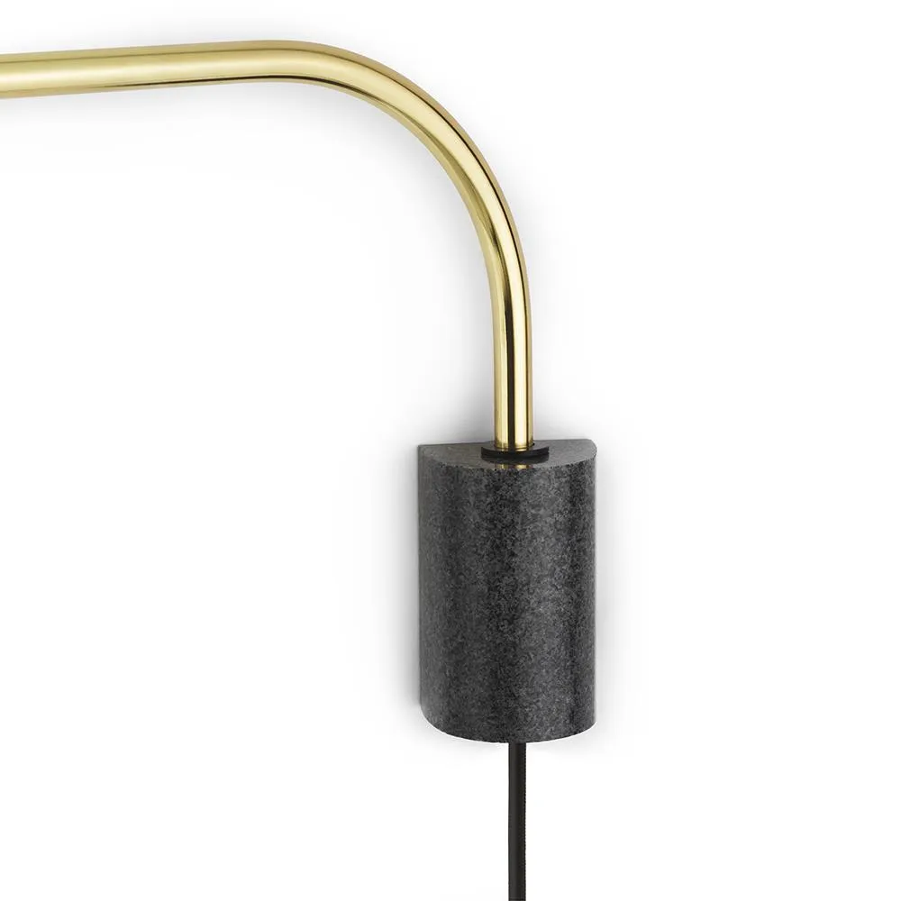 Applique Grant, black, petit - acier, granit Normann Copenhagen