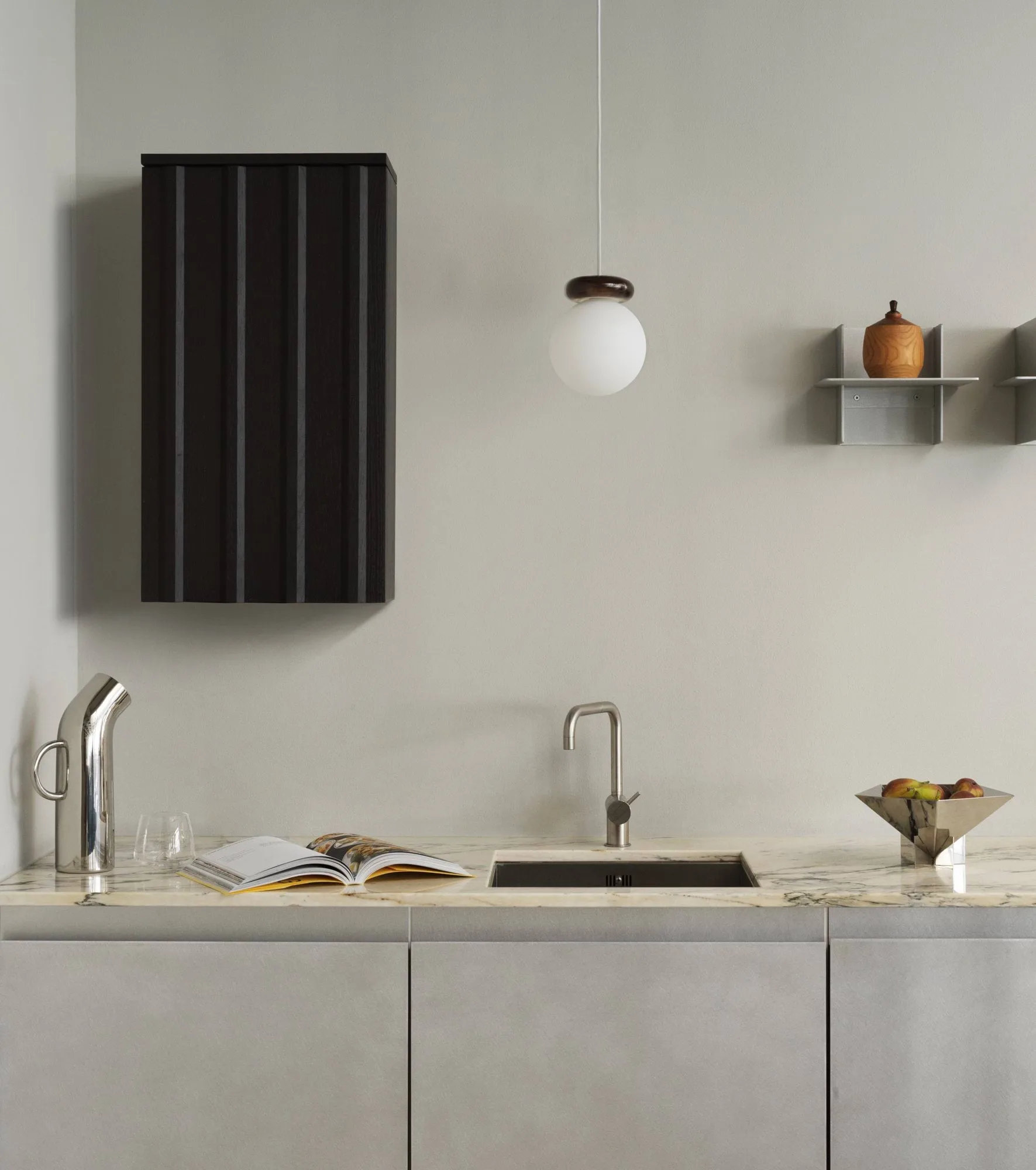 Armoire murale Rib, Soft black, 73x40x23 cm Normann Copenhagen