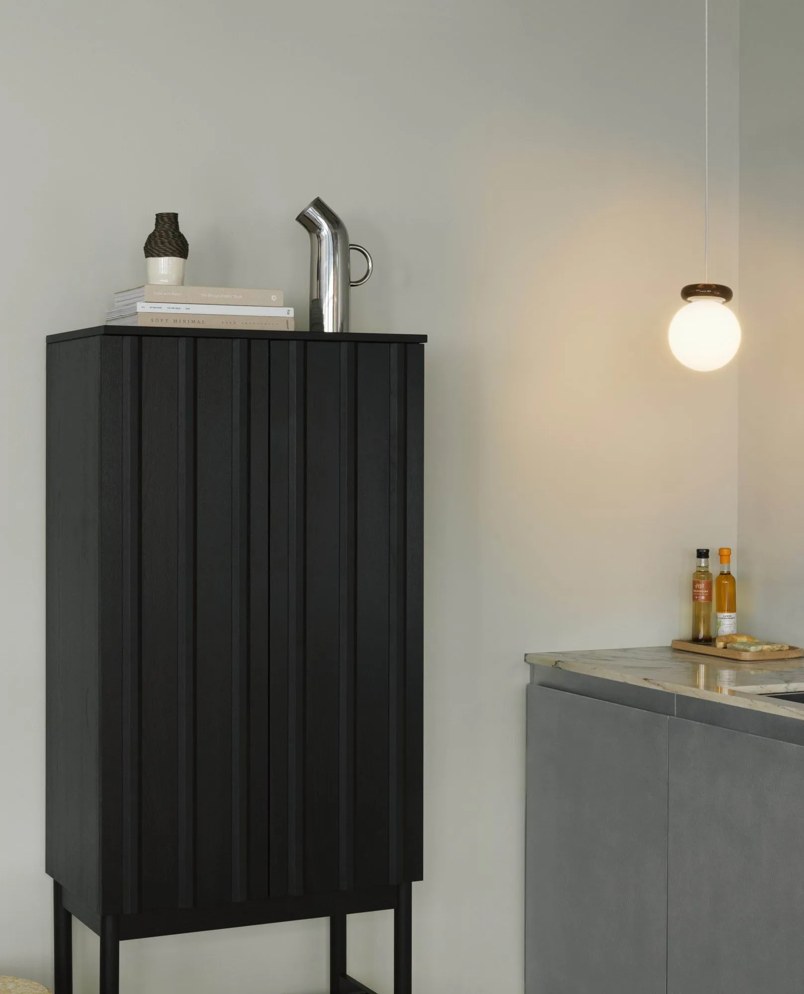 Armoire Rib, Soft black, 166,5x70x43 cm Normann Copenhagen