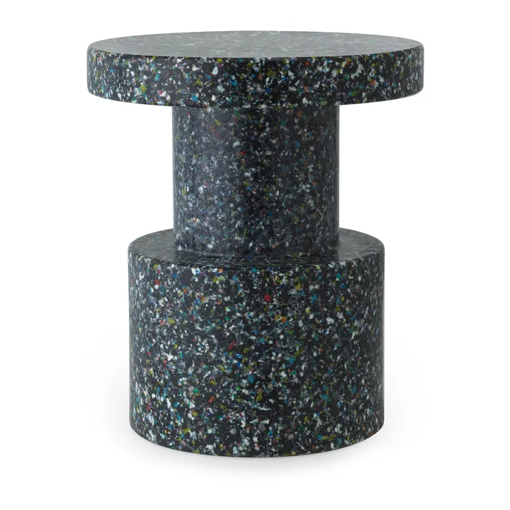 Bit tabouret rond - Noir-multi, Ø36x42 cm - Normann Copenhagen