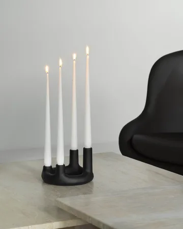 Bougeoir Trin - Noir, Ø17,7x11,8 cm - Normann Copenhagen