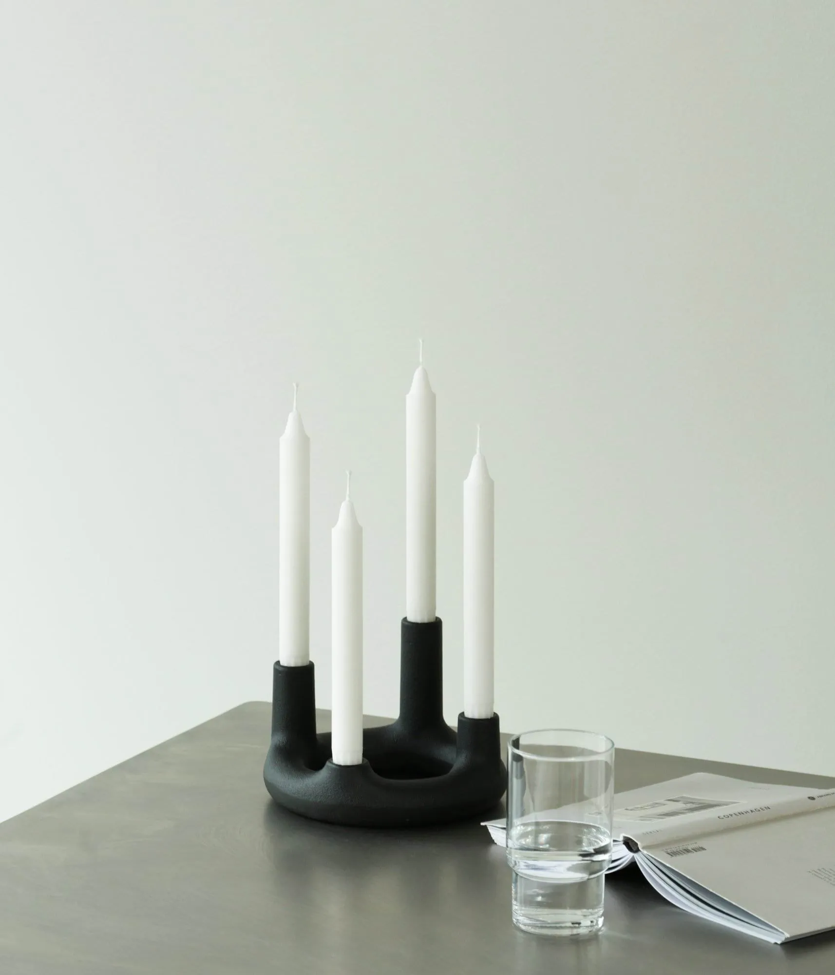 Bougeoir Trin, Noir, Ø17,7x11,8 cm Normann Copenhagen