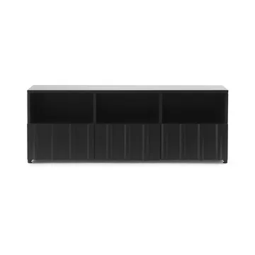 Buffet hybrid Rib - Soft black, 44x120x38 cm - Normann Copenhagen