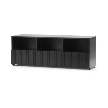 Buffet hybrid Rib - Soft black, 44x120x38 cm - Normann Copenhagen
