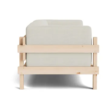 Canapé Kube - Pin en bois laqué-tissu Remix 223 Beige, 220 cm - Normann Copenhagen