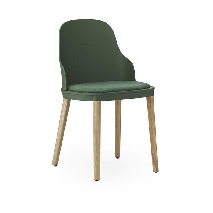 Chaise Allez avec coussin et pieds en chêne - Park Green - Normann Copenhagen