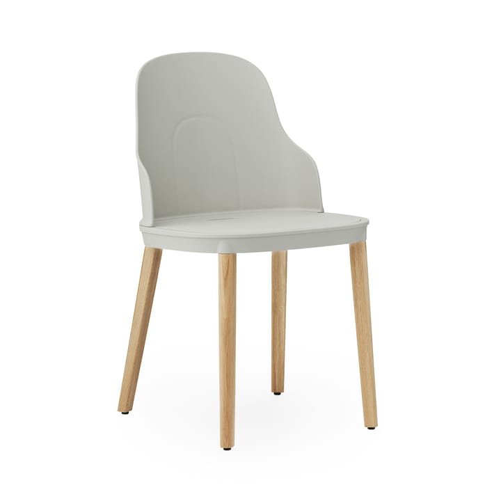 Chaise Allez avec pieds en chêne - Gris chaud-chêne - Normann Copenhagen