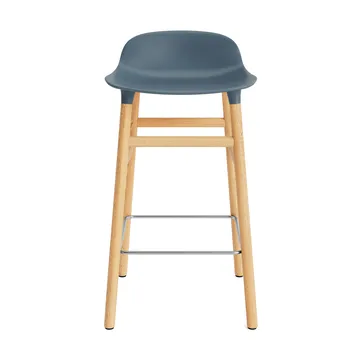 Chaise de bar Form Chair pieds en chêne - bleu - Normann Copenhagen