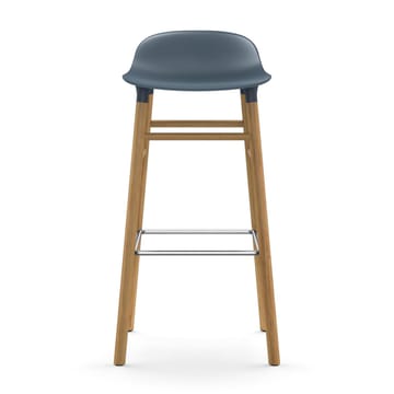 Chaise de bar Form Chair pieds en chêne - bleu - Normann Copenhagen