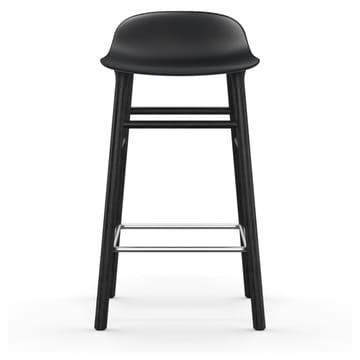 Chaise de bar Form Chair pieds en chêne laqués 65 cm - noir - Normann Copenhagen