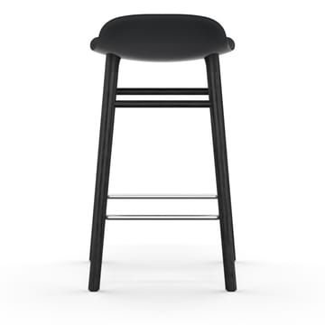 Chaise de bar Form Chair pieds en chêne laqués 65 cm - noir - Normann Copenhagen
