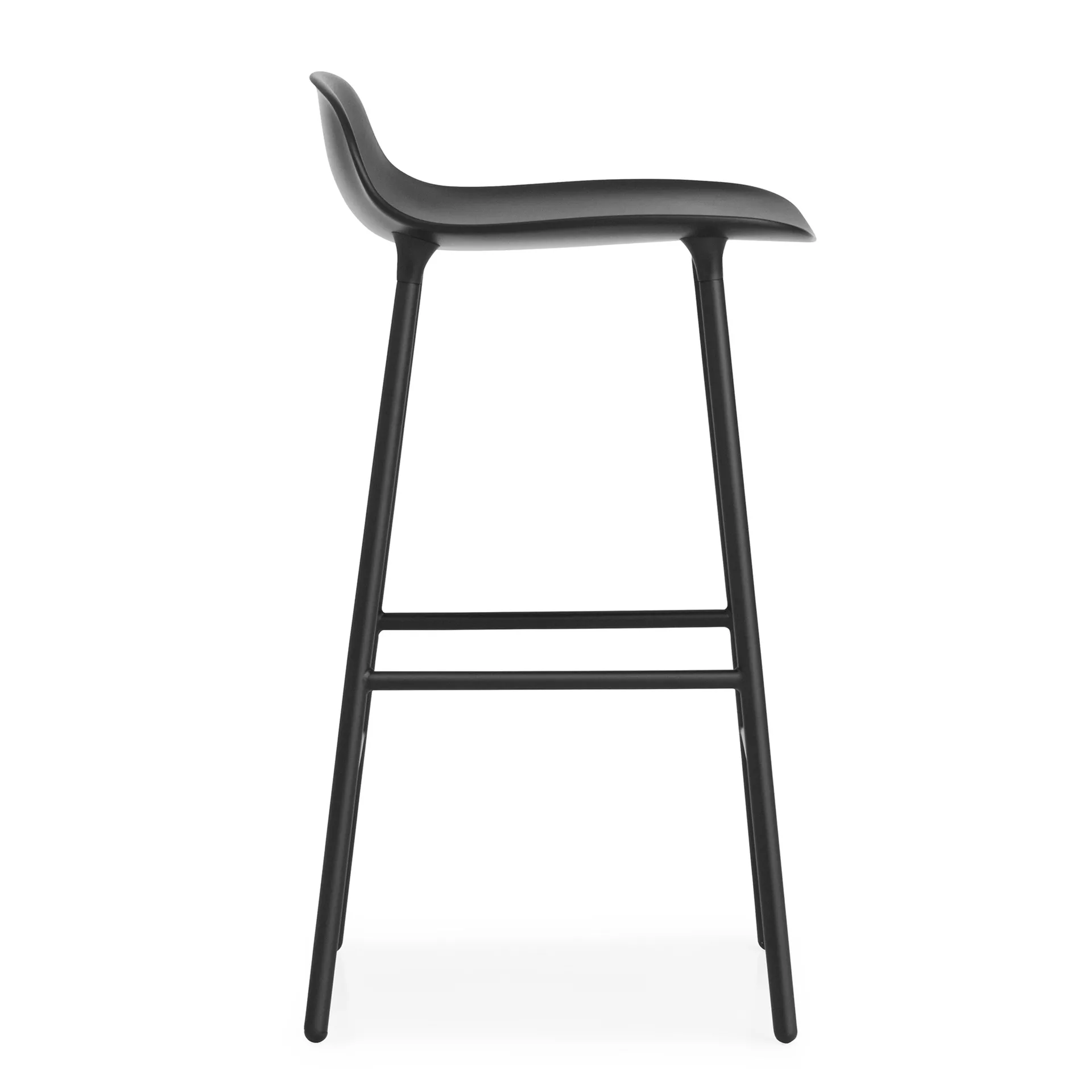 Chaise de bar Form Chair pieds en métal, Noir Normann Copenhagen