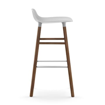 Chaise de bar Form Chair pieds en noyer - blanc - Normann Copenhagen