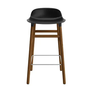 Chaise de bar Form Chair pieds en noyer - noir - Normann Copenhagen